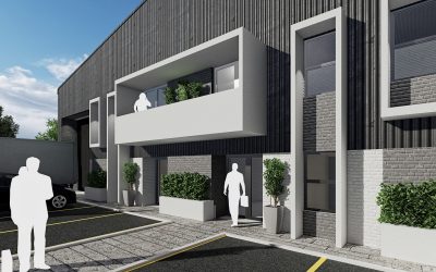 Exterior Render of Birch Acres Warehouse, Entrance