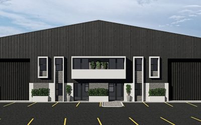 Exterior Render of Birch Acres Warehouse, Elevation