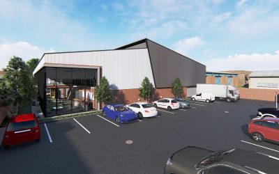 Exterior Render of Chloorkop Warehouse, Building 1