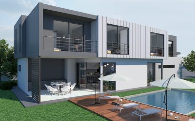 Exterior Render of Hobart Villas, Garden