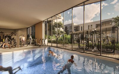 Interior Render of Odyssey Active Living, Indoor Pool