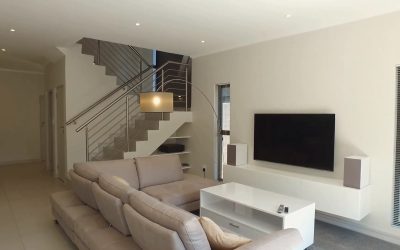 Interior Photograph of One Antrim, Living Room