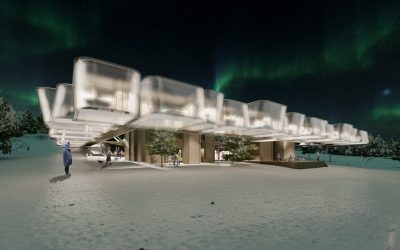 Exterior Render of Hotel Hehkua, Corner