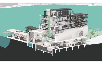 Drawing of Blueprint Anchorage 2050, Corner Section Cut